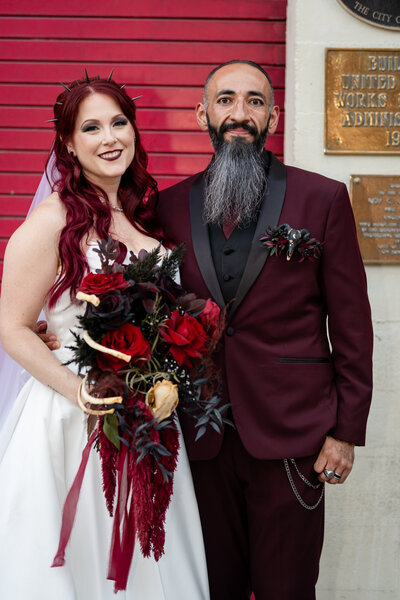 goth wedding at venue 808