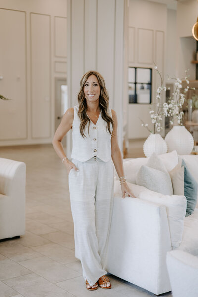 Katie Holling, founder and lead designer of Holling Home Interiors, bringing timeless, livable luxury to homes in St. Augustine and beyond.