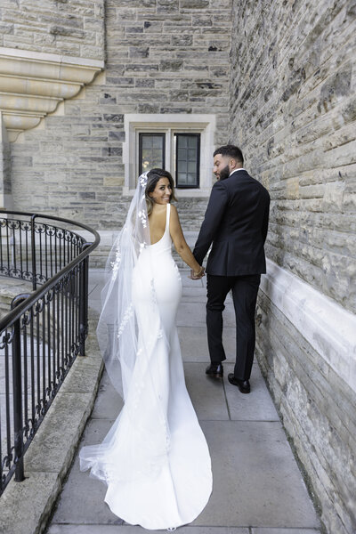 Bride and groom portrait photo