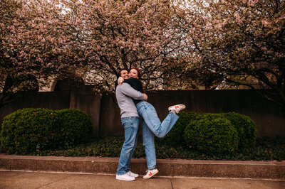 cute couple forest park