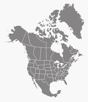 graphic map of the United States