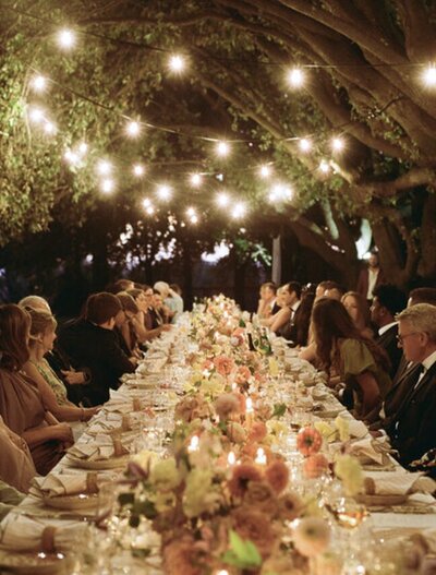 candlelit vent by destination wedding planner