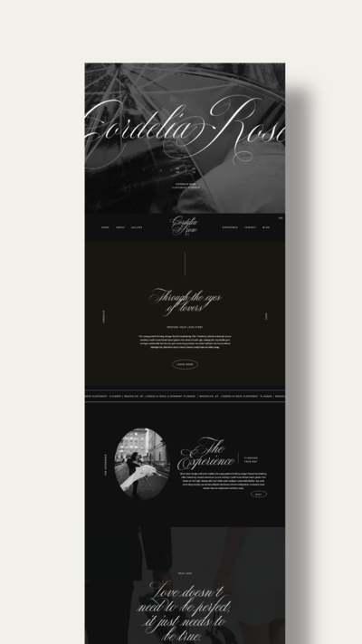 Bailey Showit website template – modern design for creatives