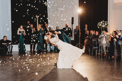 Classy casual bride and groom portrait during their elegant Philadelphia wedding
