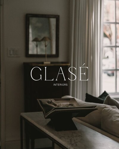 Luxury brand identity design for Glase Interiors
