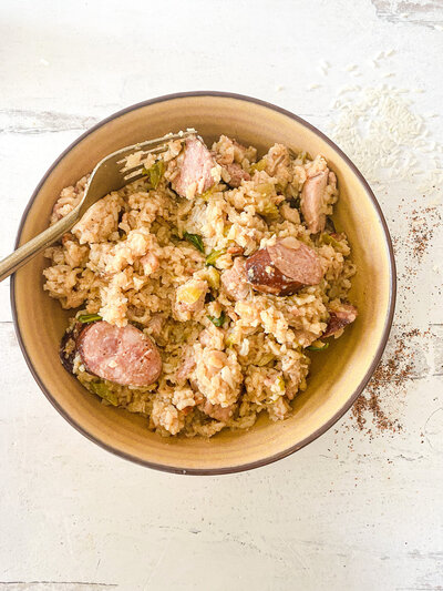 Jambalaya brings together all the goodness of pork, chicken, and andouille sausage in a steaming pot. Indulge in cajun bliss!