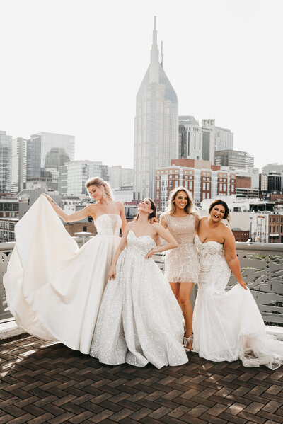 Styled photoshoot of brides in Nashville Tennessee