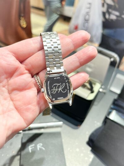Custom. hand engraved watch