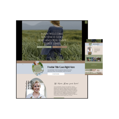 Showit template for coaches, virtual assistants, and copywriters ready to attract clients with a DIY website