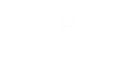 A white logo of Ruaa Hamdan Photography with an icon of big letter R and H