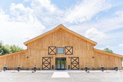 Camelot Meadows has a barn that can be used for weddings and receptions.