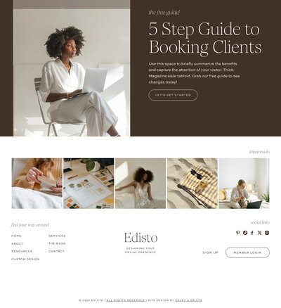 Davey & Krista Showit Website Templates