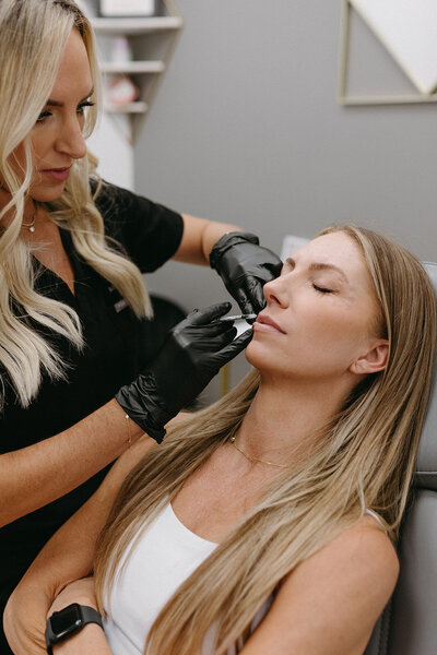 botox injector photoshoot branding