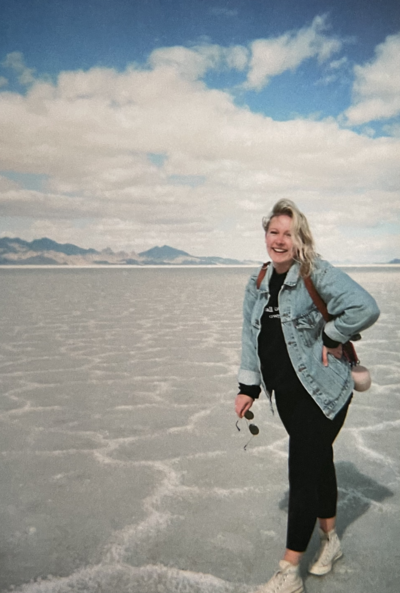 Self Portrait in Utah on the Salt Flats with 35mm film