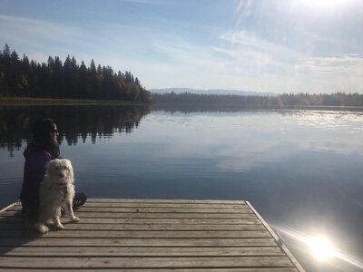 maia at the lake