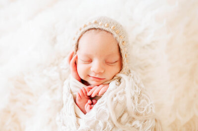 newborn picture in Springfield MO of sleeping baby boy