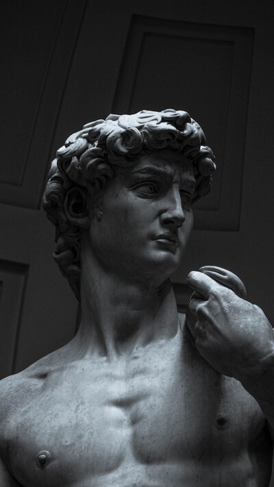 Michelangelo David marble statue Florence Italy