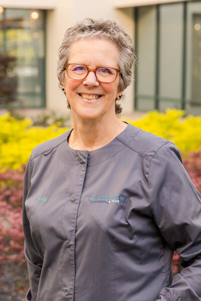 Professional headshots of Atlanta dentist office manager by brand photographer Laure photography