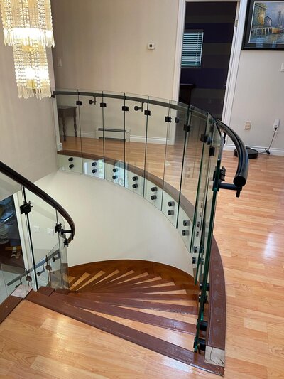 Curved Glass Railing