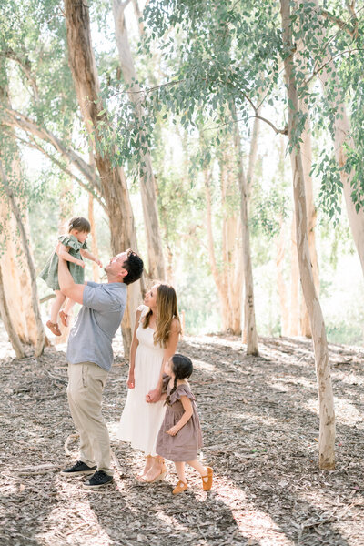 Family mini session held at Serrano Creek Park in Lake Forest
