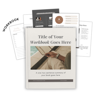 Workbook template designed to guide users through actionable strategies