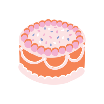 Simply Sign It Peach Fizz Cake