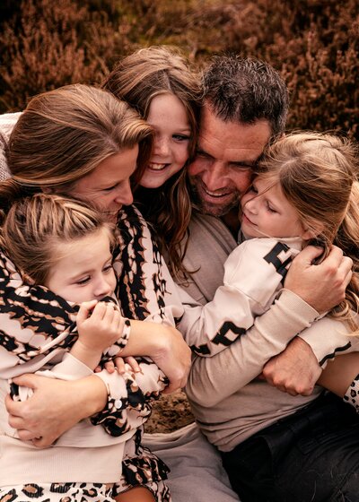 Gezinsshoot in de heide van Bergen op Zoom