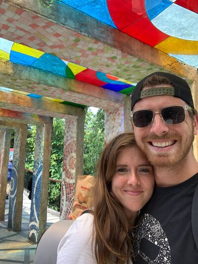 Austin and Monica on a hike