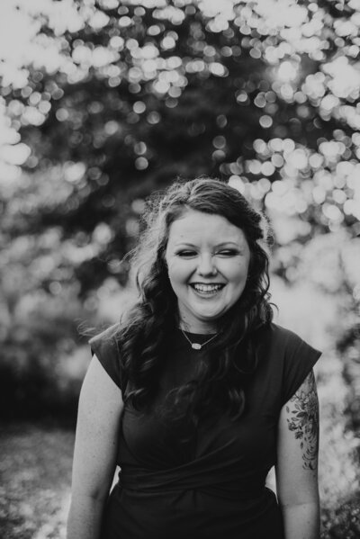 Maryland wedding photographer headshot in black and white