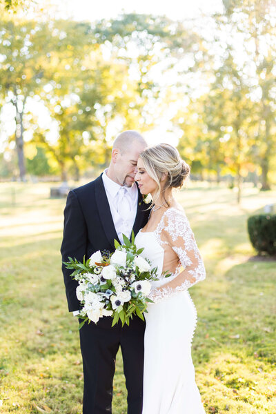 Bride and groom portraits at the Carrick House in Lexington, Kentucky