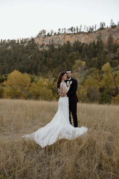 Bride and groom portraits