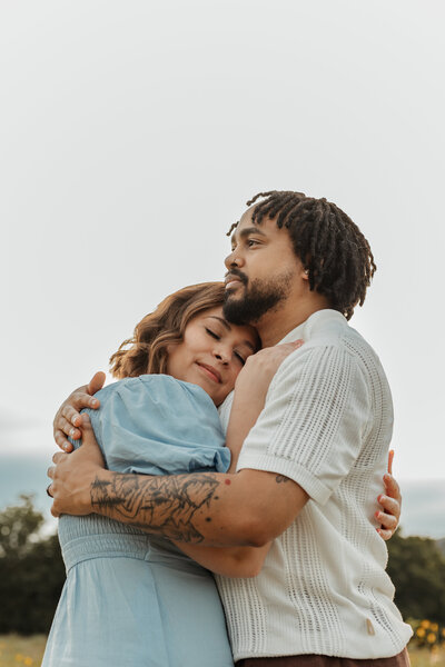 Couples photography session on rooftop in Austin Texas