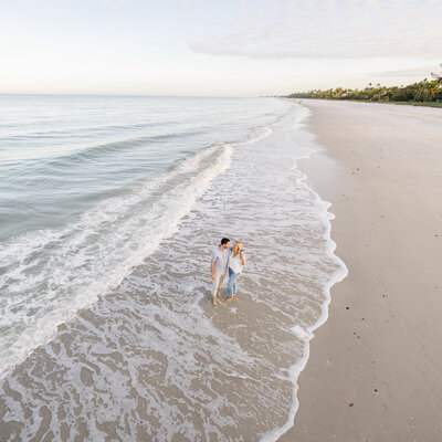 Naples Florida Winter Engagement Session Wedding Airport