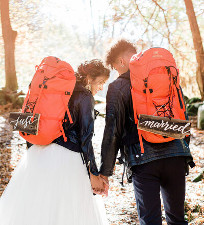 Camping wedding Ontario elopement photography