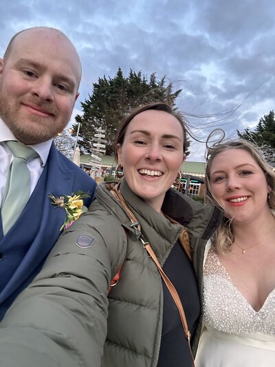 Amy & Nick posing with couple