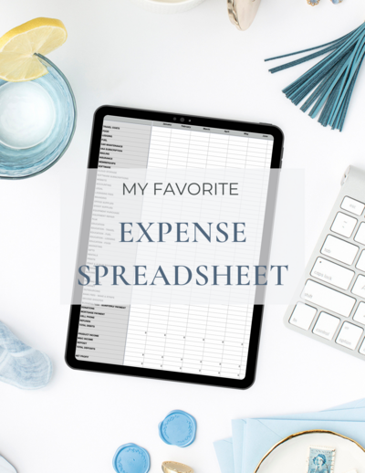 Expenses Spreadsheet - Education for Photographers