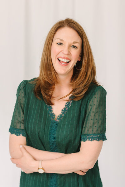Lindsay smiling big