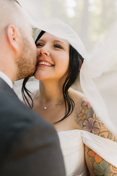 Bohemian wedding party photos