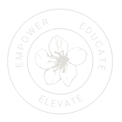 Logo for website development and SEO strategist with the words Empower, Educate and Elevate