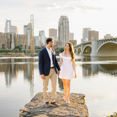 Andover Minnesota Spring Flowering Trees Engagement Session Wedding