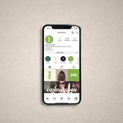 Mock up of Jelly Instagram