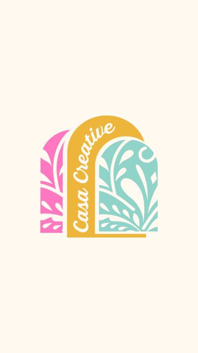 Casa Creative color submark logo on a white background