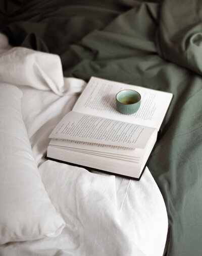 Book on bedspread