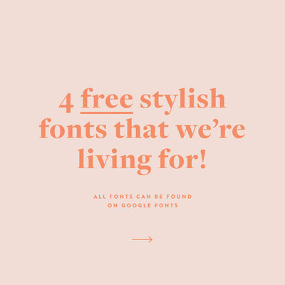 Link to Free Fonts on Instagram
