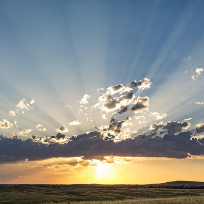 A big Nebraska Sunset photographed by Brenda Landrum