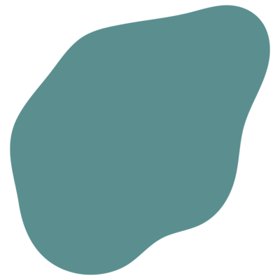 teal abstract shape