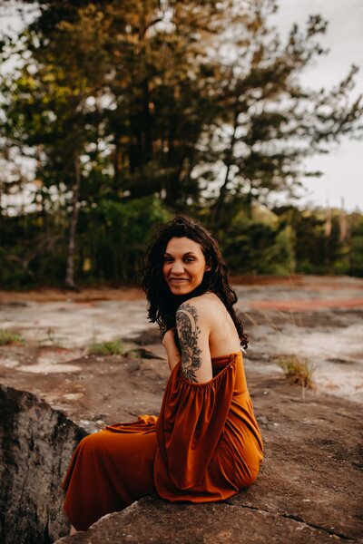 self portrait of photographer, kattie jackson of weddings by kattie jackson 
