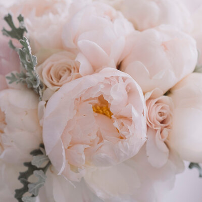light pink peony bouquet