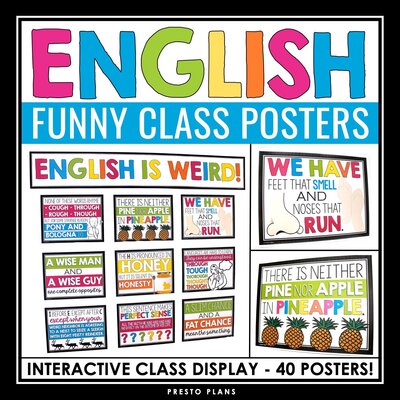 1 English is Weird Posters