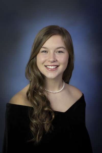 Beautiful and timeless senior formal portrait by Kay Jones Creative